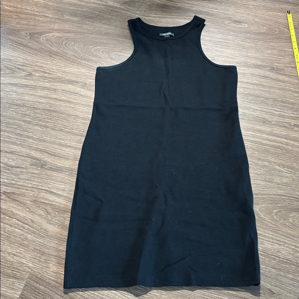Wild Fable Women’s Black Sleeveless Dress fitted tank small